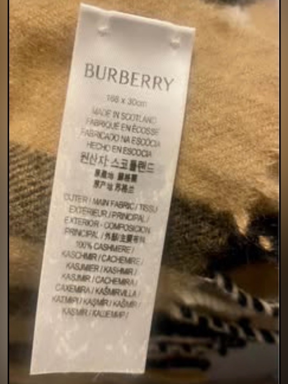 Unisex Burberry Scarf - Picture 5 of 6